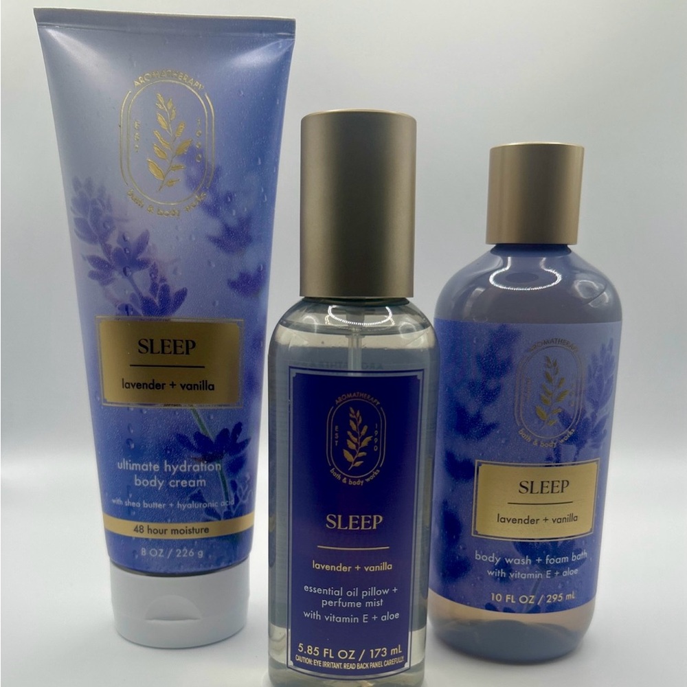 Bath & Body Works Sleep Lavender Vanilla Body Wash/Cream/Mist